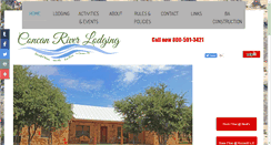 Desktop Screenshot of concanriverlodging.com